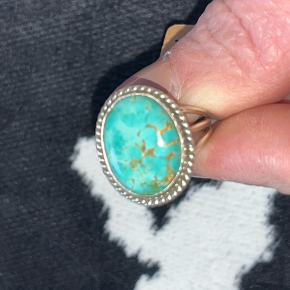Kingman Turquoise Ring 925  NWOT - Picture 9 of 9